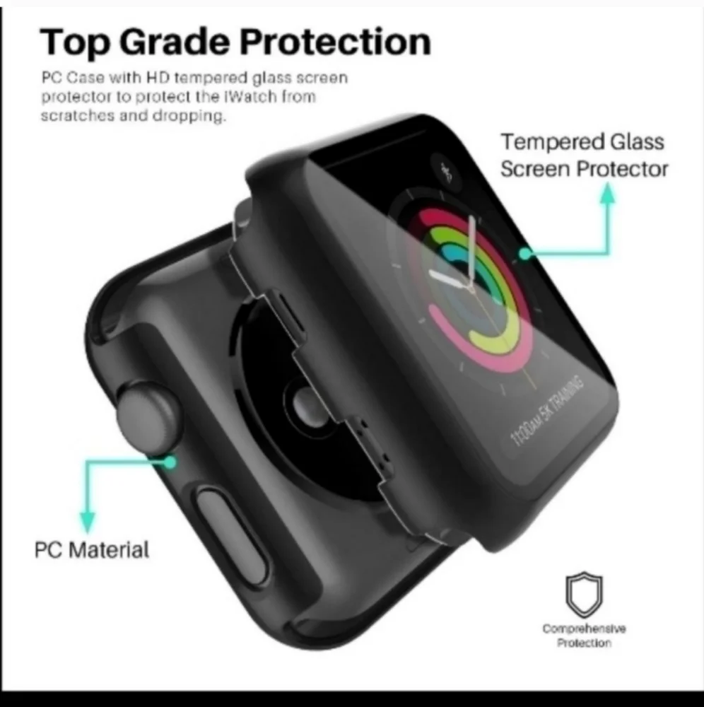 Apple iWatch Tempered Glass Case 3/2/1 42mm Screen protector